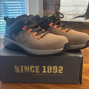 Thorogood 809-4100 Men’s AST Low Brown Black Work Comp Toe Shoe Size 9